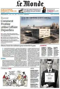 Le Monde du Mercredi, 09. Janvier 2013