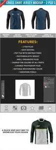 Cross Shirt Jersey Mockup - 2 Photoshop Files UTAXSTM