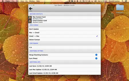Contacts Sync For Google Gmail v4.0.0 Mac OS X