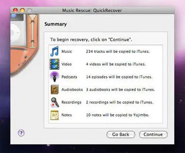 Music Rescue 4.0.13 for MacOSX