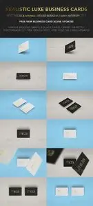 GraphicRiver Realistic Luxe Business Card Mock-Up