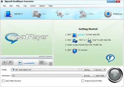 Bigasoft RealPlayer Converter 3.7.47.4976