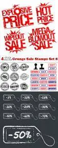 Vectors - Grunge Sale Stamps Set 8