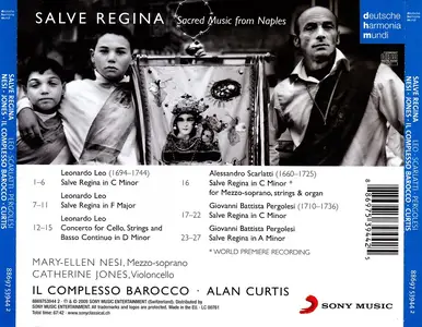 Alan Curtis, Il Complesso Barocco - Salve Regina: Sacred Music from Naples: Leo, A. Scarlatti, Pergolesi (2009)