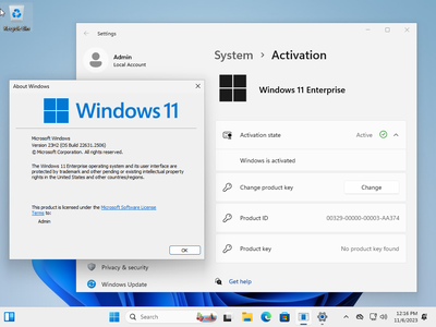 Windows 11 Enterprise 23H2 Build 22631.2506 (No TPM Required) With Office 2021 Pro Plus Multilingual Preactivated