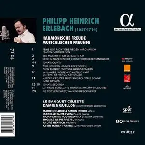 Damien Guillon, Le Banquet Céleste - Philipp Heinrich Erlebach: Lieder (2021)