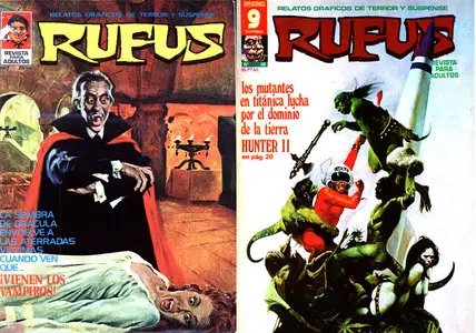 Rufus Nº 7 y Nº 36, Relatos Gráficos De Terror Y Suspenso