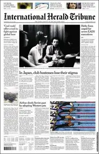 International Herald Tribune - Wednesday, July 29, 2009.
