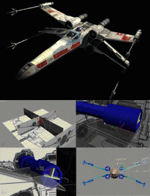 Modeling X-Wing Futuristic Fighter