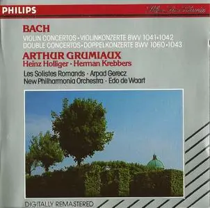 Arthur Grumiaux - J.S. Bach: Violin Concertos [1st press] (1987)