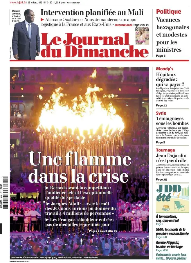 Le Journal du Dimanche - 29 Juillet 2012