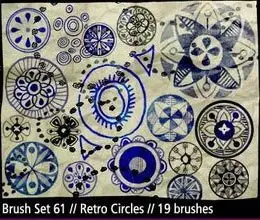 Retro Circles Brushes