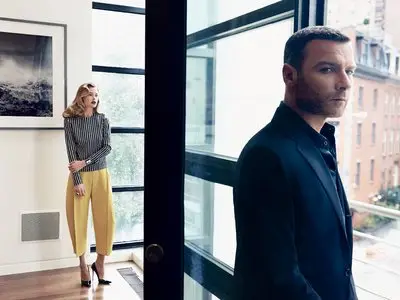 Doutzen Kroes and Liev Schreiber by Patrick Demarchelier for Vogue US November 2013