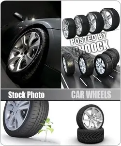 Car wheels - Stock Photo