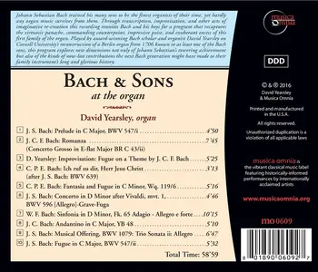 David Yearsley - Bach & Sons at the organ (2016)