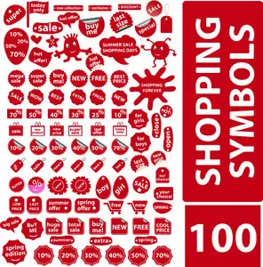 100 Vector Shopping Symbols