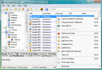 KeePass Password Safe 2.06 Beta 