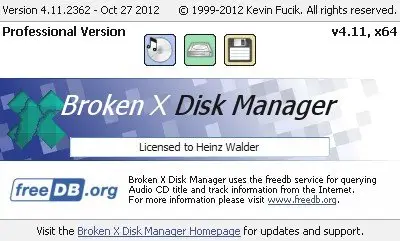 Broken X Disk Manager Professional 4.11.2362