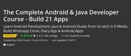 Udemy - The Complete Android & Java Developer Course - Build 21 Apps