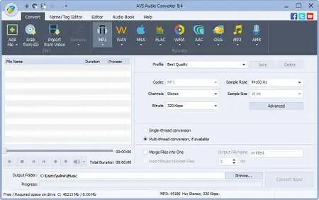 AVS Audio Converter 8.4.3.580 Portable