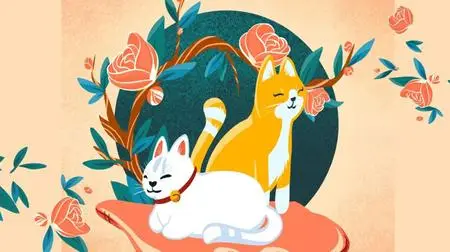 Illustrate a Bedtime Story - Dreamy Cats in Procreate TWO FREE BRUSHES