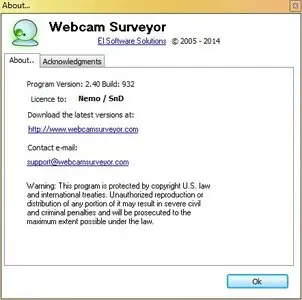 Webcam Surveyor 2.40 Build 932