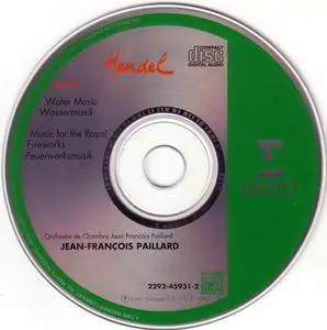 Orchestre de Chambre, Jean Francois Paillard - Handel: Water Music, Music For The Royal Fireworks (199?) {Erato} **[RE-UP]**