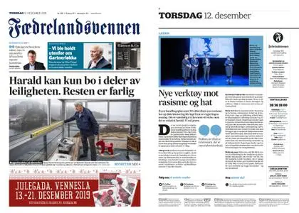 Fædrelandsvennen – 12. desember 2019