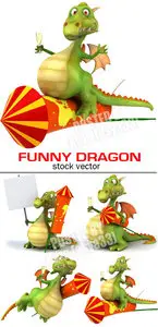 Funny New Year dragons