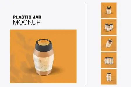 Food Plastic Jar Mockup A8TSNY9