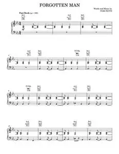 Forgotten Man - Tom Petty & the Heartbreakers, Tom Petty and the Heartbreakers (Piano-Vocal-Guitar)
