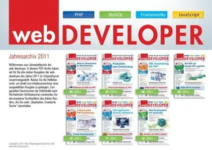 Web Developer Magazin 2011 Full Year Collection