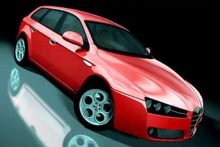 3D Cars Model - Alfa Romeo 159