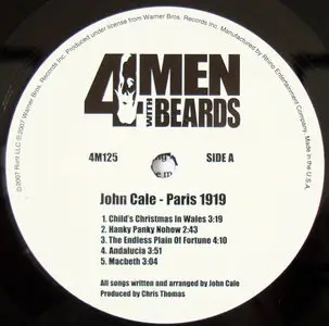 John Cale - Paris 1919 (4 men with Beards re-issue) Vinyl rip in 24 Bit/ 96 Khz + CD 