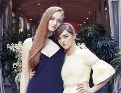 Sophie Turner and Maisie Williams by Emily Shur for The New York Times March 2015
