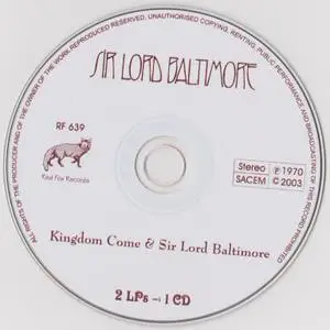 Sir Lord Baltimore - Kingdom Come & Sir Lord Baltimore (1994) {2003, Reissue} 2LP –> 1CD