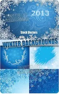 Winter backgrounds - Stock Vectors