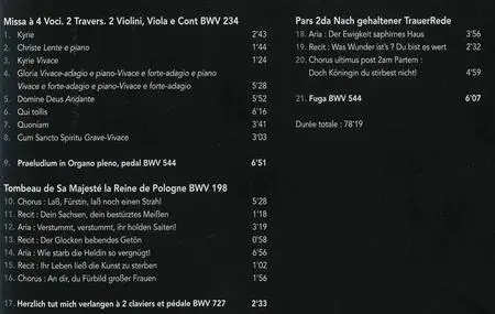 J.S. Bach - Tombeau de Sa Majesté la Reine de Pologne - Ricercar Consort