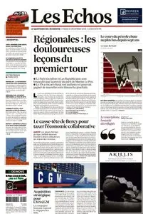Les Echos du Mardi 8 Décembre 2015
