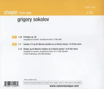 Grigory Sokolov - Chopin: Préludes, Op. 28; Sonata, Études (2008)