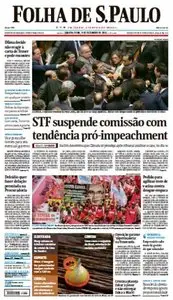 Folha de São Paulo - 9 de dezembro de 2015 - Quarta