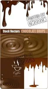 Chocolate drops - Stock Vector
