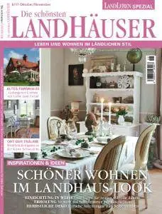 Landleben Spezial Die schönsten Landhäuser - Oktober-November 2017