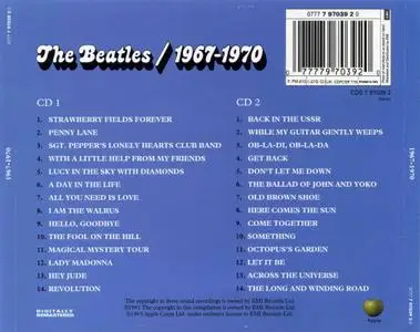 The Beatles: 1967 - 1970 (Blue Album) (1993) [EMI 0777 7 97039 2 0]