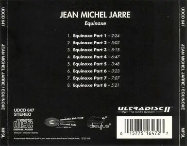 Jean Michel Jarre - Equinoxe | ORIGINAL MASTER RECORDING | MOBILE FIDELITY SOUND LAB