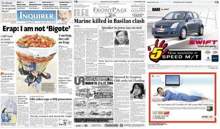 Philippine Daily Inquirer – March 21, 2009