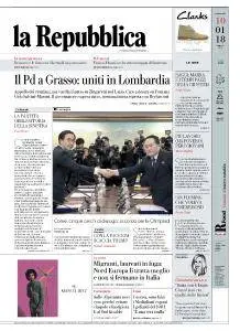 la Repubblica - 10 Gennaio 2018