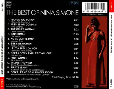 Nina Simone – The Best Of Nina Simone (Comp. 1990)