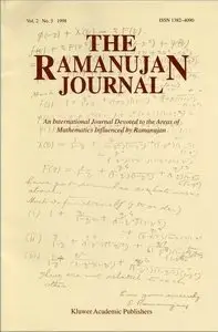 The Ramanujan Journal Vol. 2, No.3, September 1998