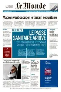 Le Monde du Mercredi 21 Avril 2021